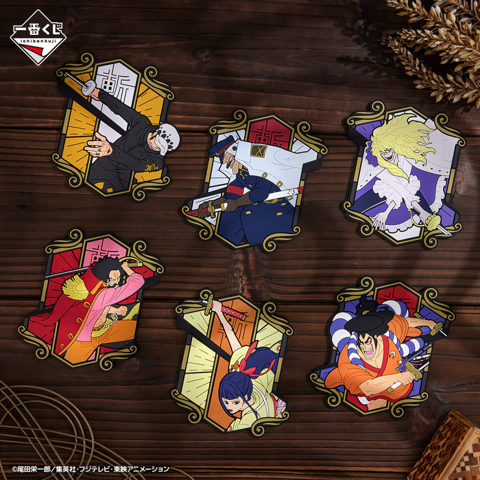 ICHIBAN KUJI ONE PIECE EX SHIKON NO GENEALOGY &#8211; RUBBER COASTER FULL SET LOT H JAPANDCO 3