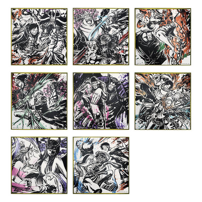 ICHIBAN KUJI ONE PIECE EX THOSE WHO HARBOR THE DEVIL VOL.2 - METALLIC SHIKISHI FULL SET LOT F JAPANDCO 3c