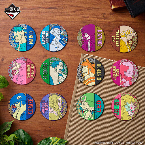 ICHIBAN KUJI ONE PIECE EX THOSE WHO HARBOR THE DEVIL VOL.2 - RUBBER COASTER FULL SET LOT G JAPANDCO 2c