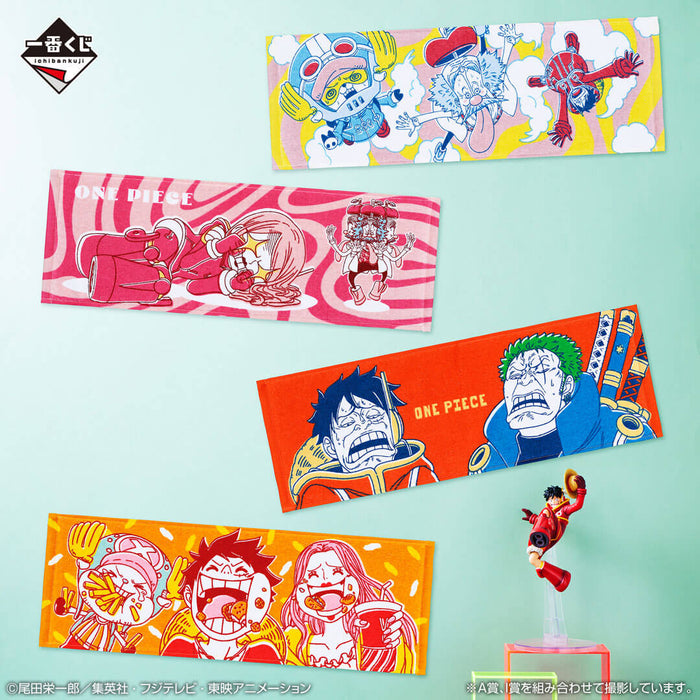 ICHIBAN KUJI ONE PIECE FUTURE ISLAND EGGHEAD &#8211; TOWEL FULL SET LOT I JAPANDCO 2