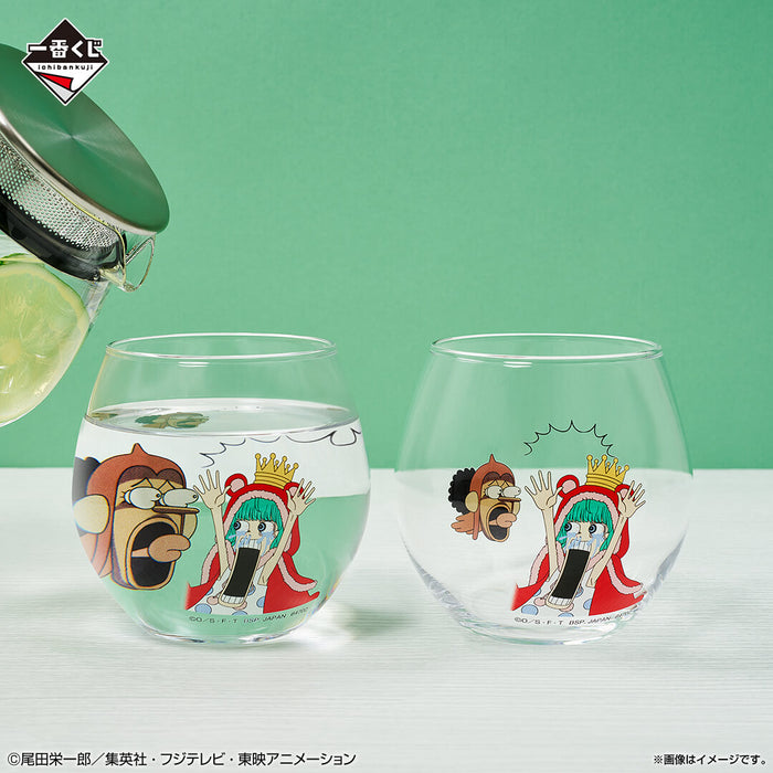 ICHIBAN KUJI ONE PIECE MEMORY OF HEROINES &#8211; GLASS ILLUSTRATION FULL SET LOT E JAPANDCO 3