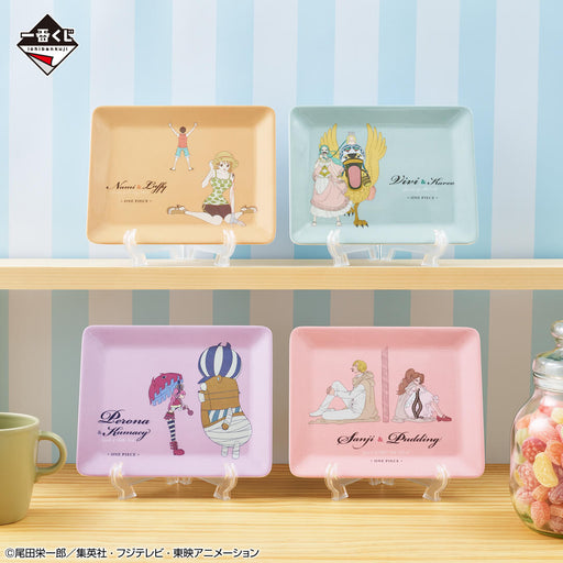 ICHIBAN KUJI ONE PIECE MEMORY OF HEROINES &#8211; PLATE FULL SET LOT F JAPANDCO 2