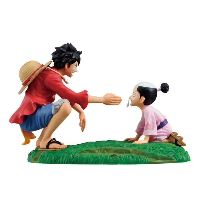 ICHIBAN KUJI ONE PIECE NEW DAWN &#8211; FIGURINE LUFFY &#038; MOMONOSUKE LOT C JAPANDCO 5