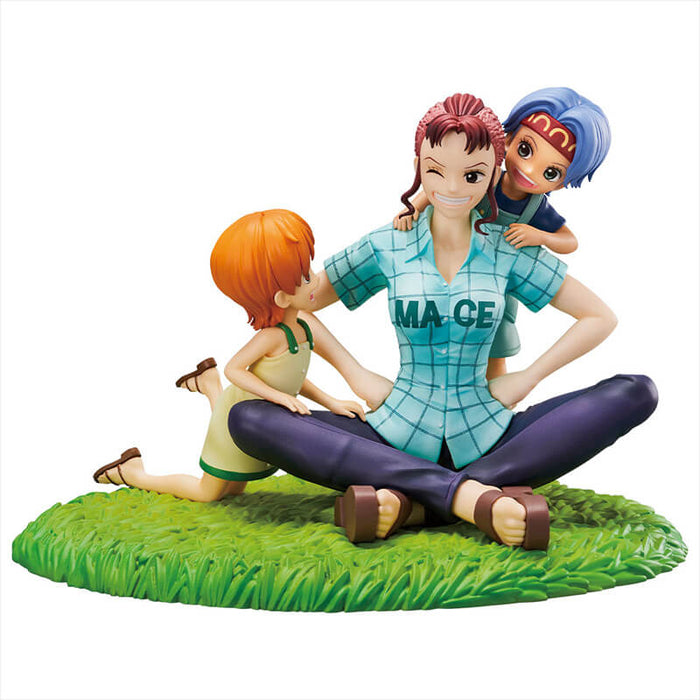 ICHIBAN KUJI ONE PIECE REVIBLE MOMENT II - FIGURINE BELL-MERE & NAMI & NOJIKO LOT A JAPANDCO 4c