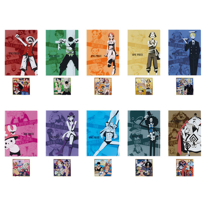 ICHIBAN KUJI ONE PIECE ROAD TO DAWN &#8211; CLEAR FILE + STICKERS FULL SET LOT H JAPANDCO 4