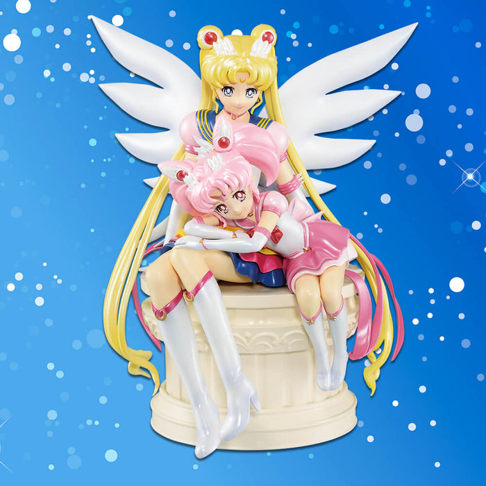 ICHIBAN KUJI SAILOR MOON ETERNAL SAILOR GUARDIANS - FIGURINE SAILOR MOON ET CHIBI MOON SPECIAL COLOR LAST ONE JAPANDCO 1c