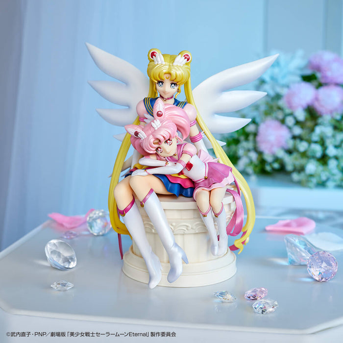 ICHIBAN KUJI SAILOR MOON ETERNAL SAILOR GUARDIANS - FIGURINE SAILOR MOON ET CHIBI MOON SPECIAL COLOR LAST ONE JAPANDCO 2c