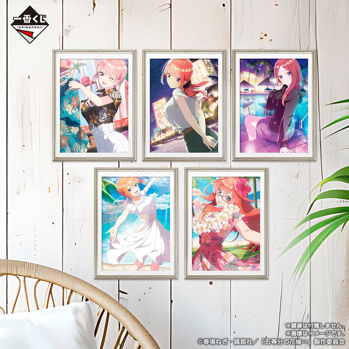 ICHIBAN KUJI THE QUINTESSENTIAL QUINTUPLETS HONEYMOON!! &#8211; ILLUSTRATION BOARD FULL SET LOT F JAPANDCO 2