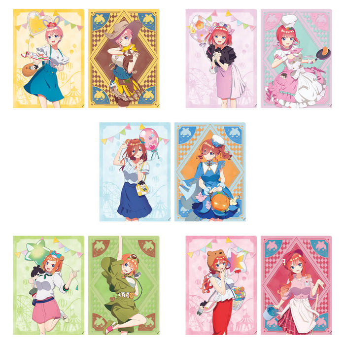 ICHIBAN KUJI THE QUINTESSENTIAL QUINTUPLETS THE BEST HOLIDAYS - CLEAR FILE FULL SET LOT L JAPANDCO 3c