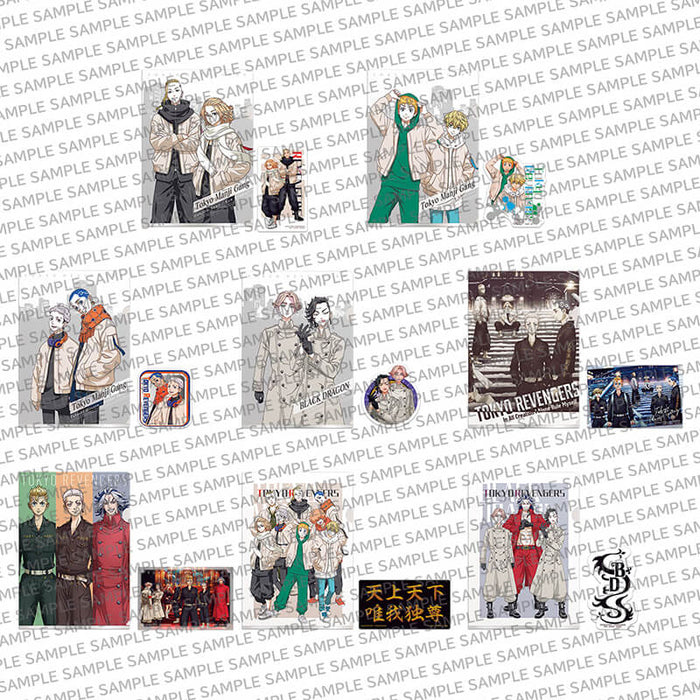 ICHIBAN KUJI TOKYO REVENGERS HOLY NIGHT BATTLE - CLEAR FILE + STIKERS FULL SET LOT G JAPANDCO 3c