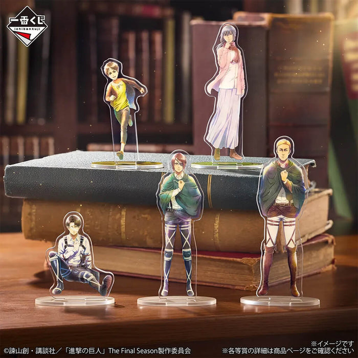 ICHIBAN KUJI ATTACK ON TITAN EACH PERSON'S RESOLVE - ACRYLIC STAND FULL SET LOT E