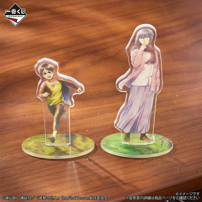 ICHIBAN KUJI ATTACK ON TITAN EACH PERSON'S RESOLVE - ACRYLIC STAND FULL SET LOT E