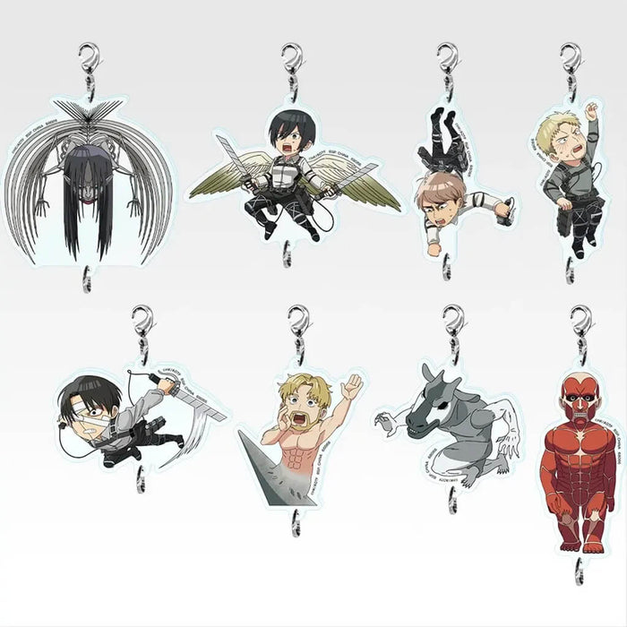 ICHIBAN KUJI ATTACK ON TITAN EACH PERSON'S RESOLVE - CONNECTABLE ACRYLIC CHARM FULL SET LOT F