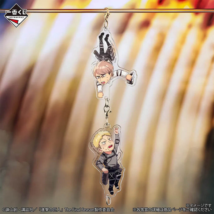 ICHIBAN KUJI ATTACK ON TITAN EACH PERSON'S RESOLVE - CONNECTABLE ACRYLIC CHARM FULL SET LOT F