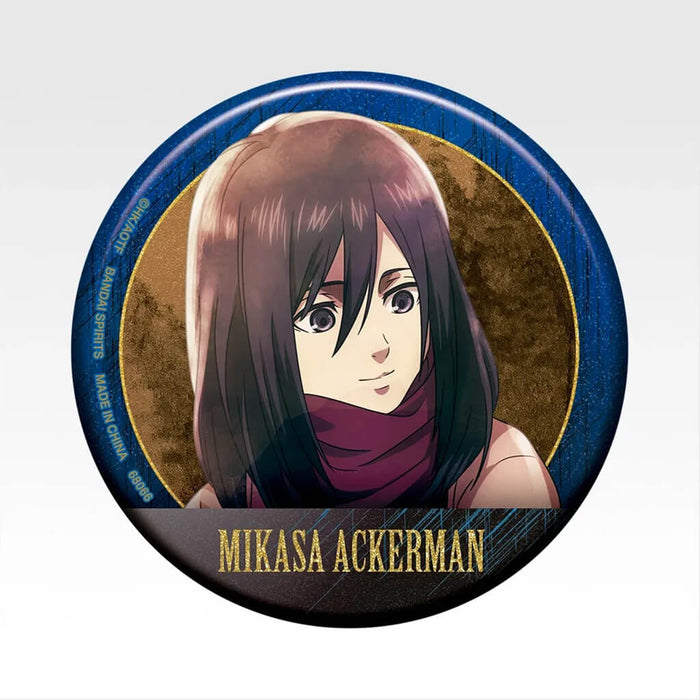 ICHIBAN KUJI ATTACK ON TITAN EACH PERSON'S RESOLVE - METALLIC CAN BADGE FULL SET LOT G