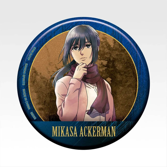 ICHIBAN KUJI ATTACK ON TITAN EACH PERSON'S RESOLVE - METALLIC CAN BADGE FULL SET LOT G