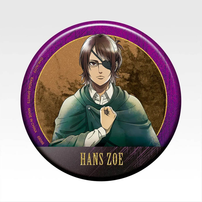 ICHIBAN KUJI ATTACK ON TITAN EACH PERSON'S RESOLVE - METALLIC CAN BADGE FULL SET LOT G