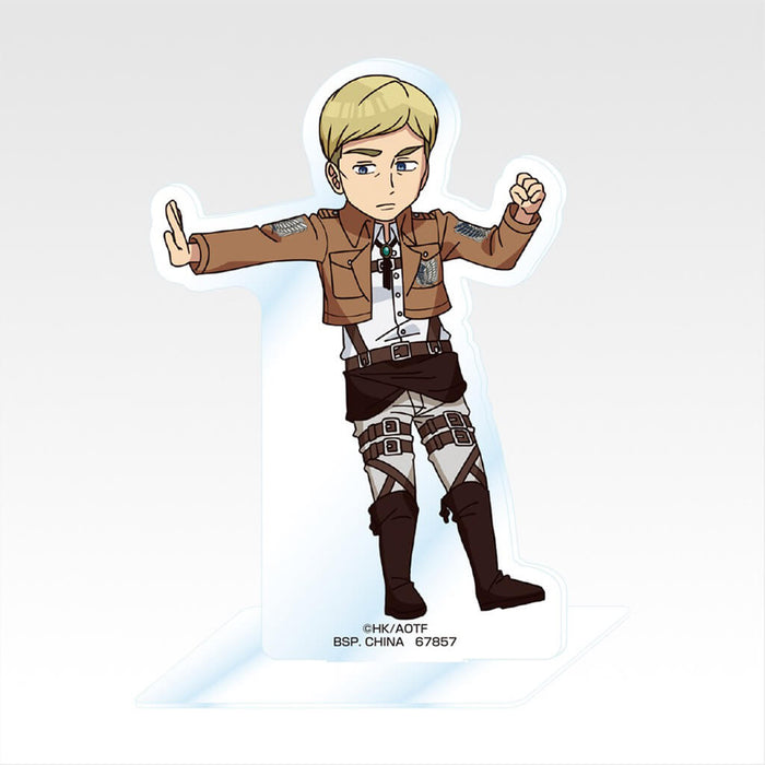 Lote completo de soportes acrílicos Ichiban Kuji Ataque a los Titanes: Derrota al Titán Bestia H