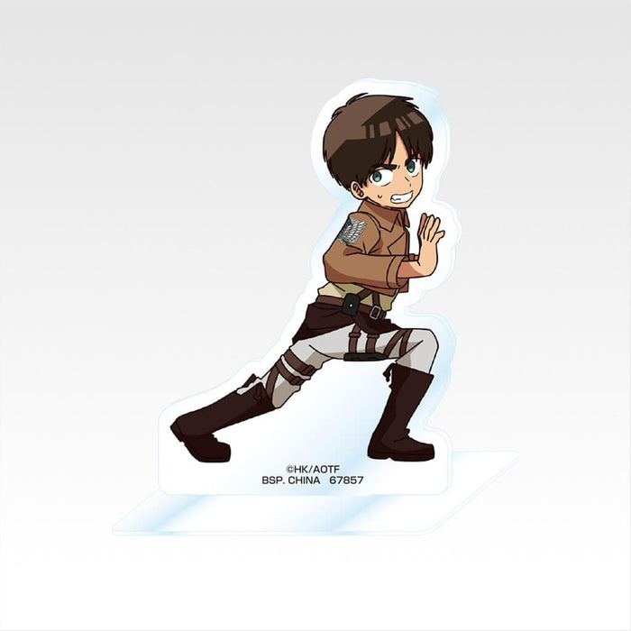 Lote completo de soportes acrílicos Ichiban Kuji Ataque a los Titanes: Derrota al Titán Bestia H