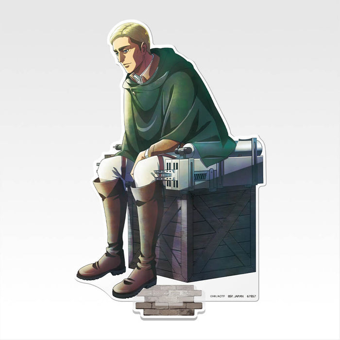 ICHIBAN KUJI ATTACK ON TITAN TAKE DOWN THE BEAST TITAN - BIG ACRYLIC STAND ERWIN LOT E