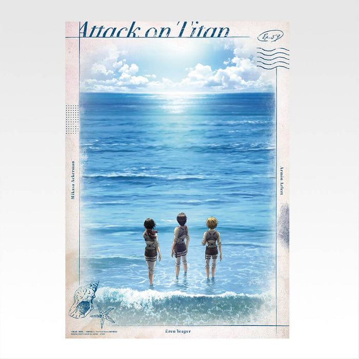 ICHIBAN KUJI ATAQUE A LOS TITANES: DERROTA AL TITÁN BESTIA - LOTE COMPLETO DE PÓSTERES TRANSPARENTES