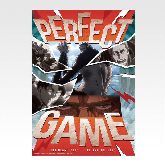 ICHIBAN KUJI ATAQUE A LOS TITANES: DERROTA AL TITÁN BESTIA - LOTE COMPLETO DE PÓSTERES TRANSPARENTES