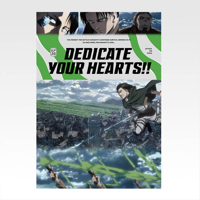 ICHIBAN KUJI ATAQUE A LOS TITANES: DERROTA AL TITÁN BESTIA - LOTE COMPLETO DE PÓSTERES TRANSPARENTES