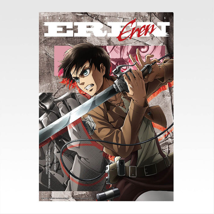 ICHIBAN KUJI ATAQUE A LOS TITANES: DERROTA AL TITÁN BESTIA - LOTE COMPLETO DE PÓSTERES TRANSPARENTES