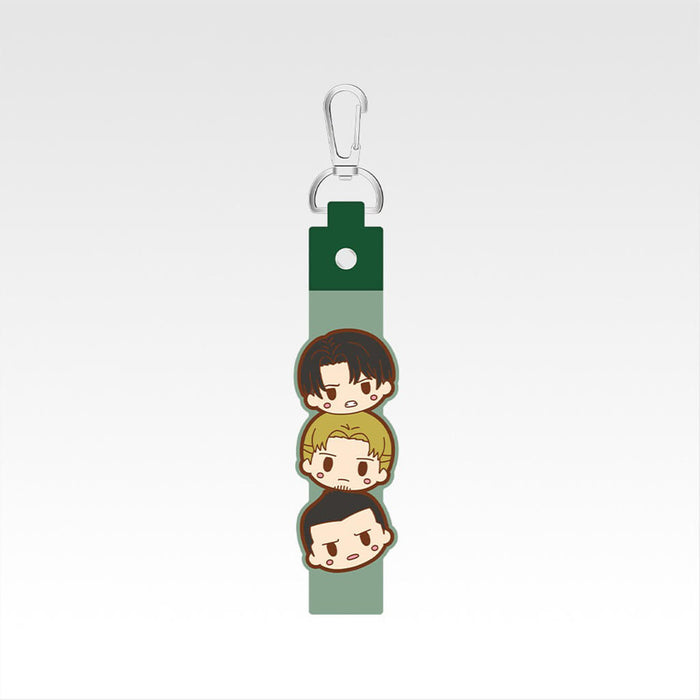 Lote completo de llaveros Pokotto de Ichiban Kuji: Ataque a los Titanes: Derrota al Titán Bestia