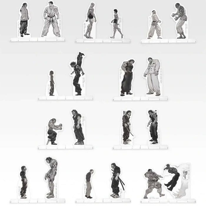 ICHIBAN KUJI BAKI THE GREAT HEARTBEAT - ACRYLIC STAND FULL SET LOT G
