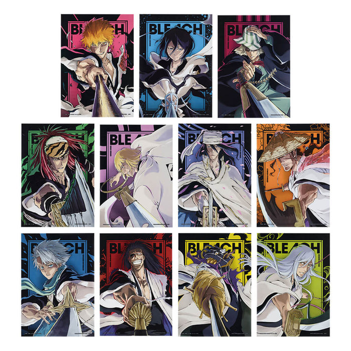 ICHIBAN KUJI BLEACH STIRRING SOULS VOL.2 - PÓSTER TRANSPARENTE CONJUNTO COMPLETO LOTE H