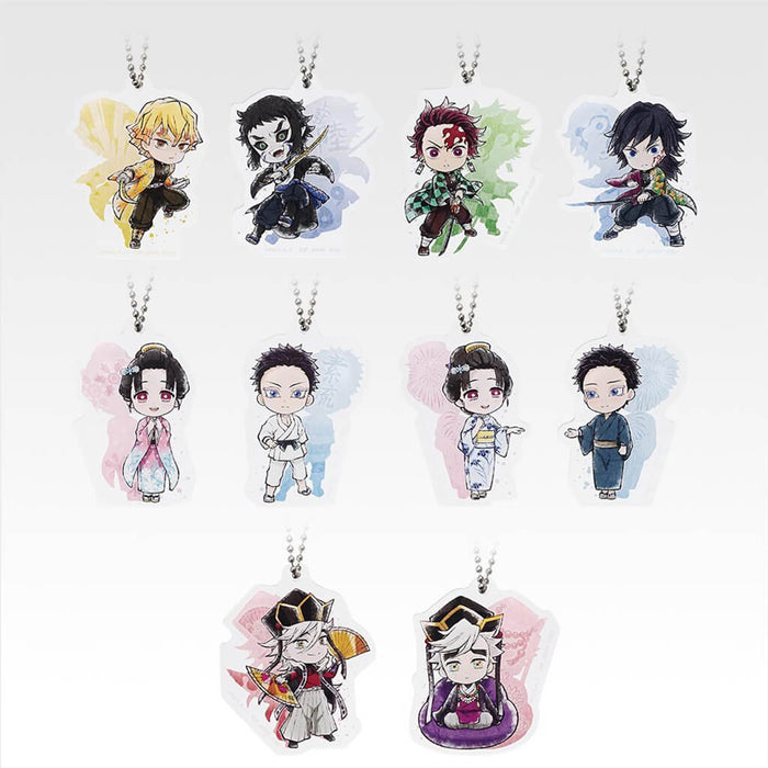 ICHIBAN KUJI DEMON SLAYER BROTHER OF THUNDER - ACRYLIC CHARM FULL SET LOT F