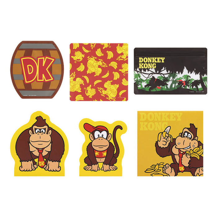 ICHIBAN KUJI DONKEY KONG - ZIPPER BAG MEMO FULL SET LOT H