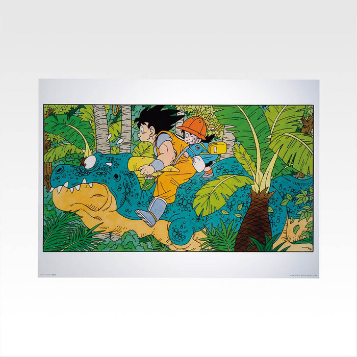 Lote de ilustraciones de póster transparente del 40.º aniversario de Dragon Ball Ichiban Kuji, parte 1.