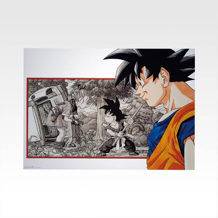 Lote de ilustraciones de póster transparente del 40.º aniversario de Dragon Ball Ichiban Kuji, parte 1.