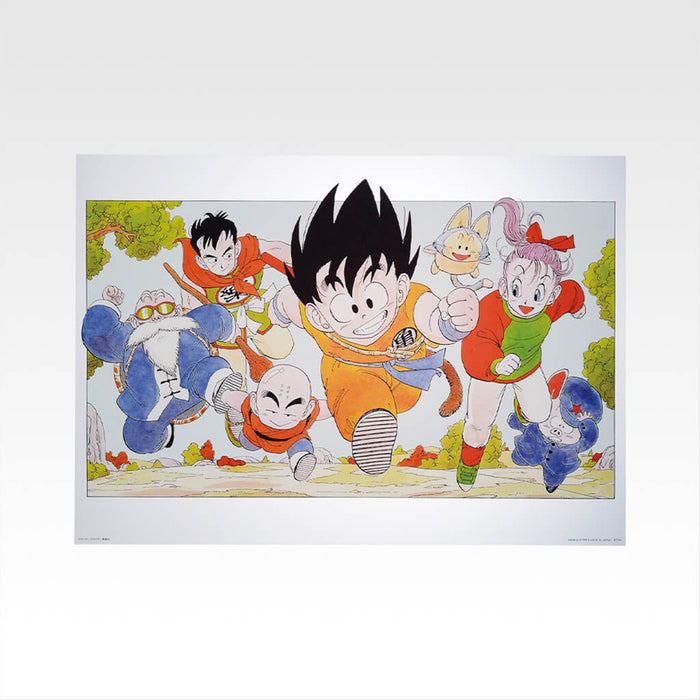 Lote de ilustraciones de póster transparente del 40.º aniversario de Dragon Ball Ichiban Kuji, parte 1.