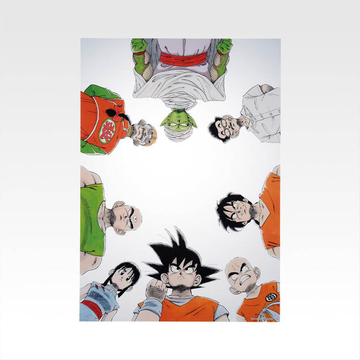 Lote de ilustraciones de póster transparente del 40.º aniversario de Dragon Ball Ichiban Kuji, parte 1.