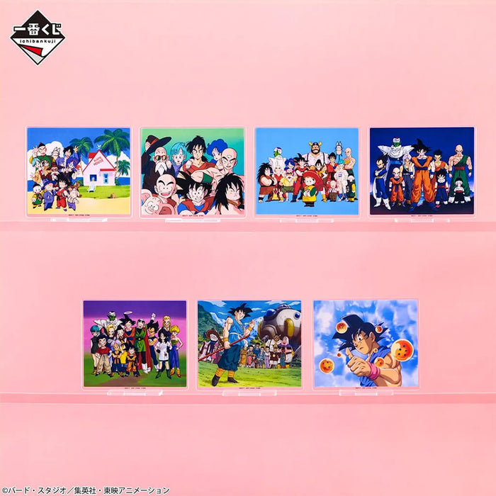 ICHIBAN KUJI DRAGON BALL DRAGONBALL SNAP COLLECTION 2 - ACRYLIC STAND FULL SET LOT E
