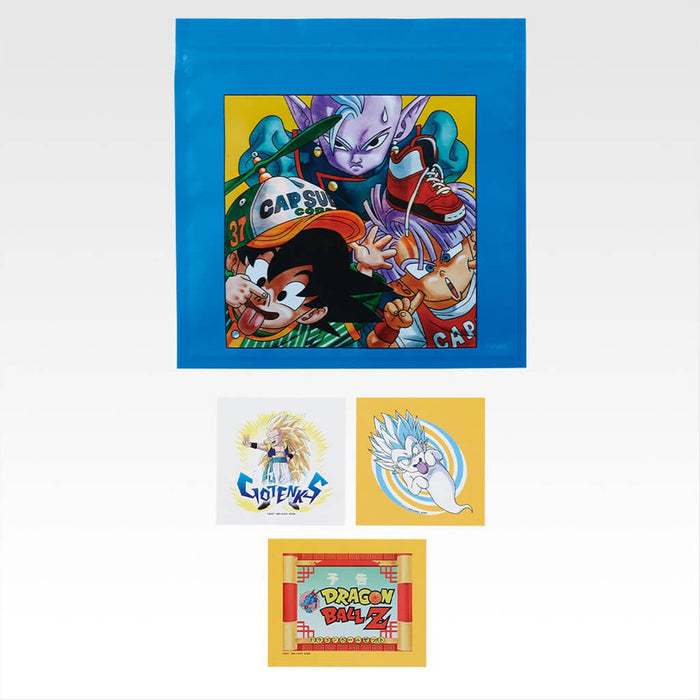 ICHIBAN KUJI DRAGON BALL DRAGONBALL SNAP COLLECTION 2 - ZIPPER BAG & STICKER FULL SET LOT I
