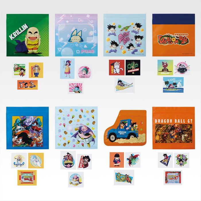 ICHIBAN KUJI DRAGON BALL DRAGONBALL SNAP COLLECTION 2 - ZIPPER BAG & STICKER FULL SET LOT I