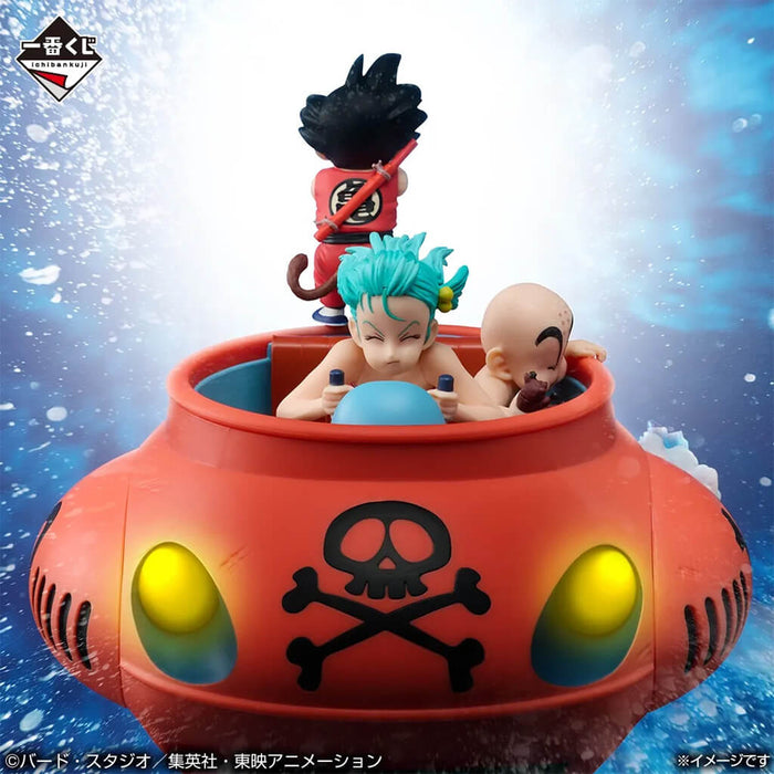 ICHIBAN KUJI DRAGON BALL EX SHOWDOWN! RED RIBBON ARMY - FIGURA SON GOKU, BULMA & KRILLIN SUBMARINE LOT D