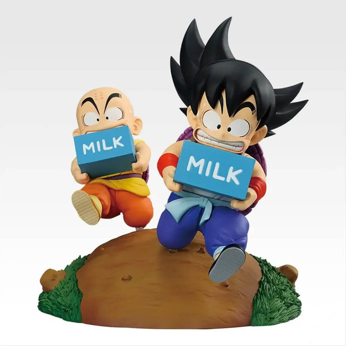 ICHIBAN KUJI DRAGON BALL FANTASTIC ADVENTURE 2 - FIGURINE SON GOKU & KRILIN MILK DELIVERY LOT A