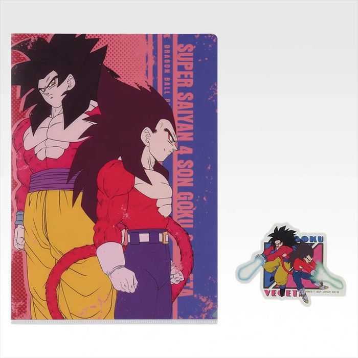ICHIBAN KUJI DRAGON BALL GT - CLEAR FILE + STICKERS FULL SET LOT I