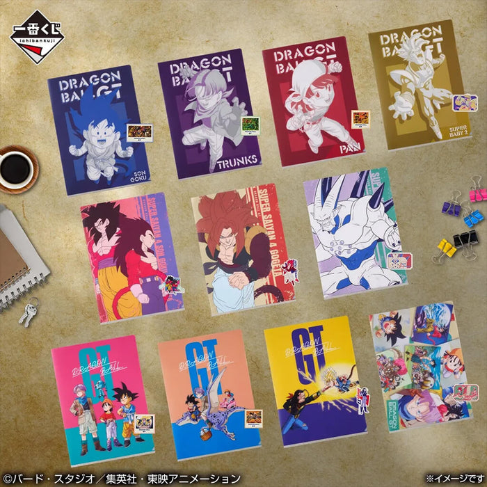 ICHIBAN KUJI DRAGON BALL GT - CLEAR FILE + STICKERS FULL SET LOT I