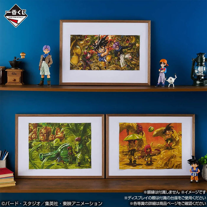 ICHIBAN KUJI DRAGON BALL GT - DIE-CUT VISUAL BOARD FULL SET LOT H