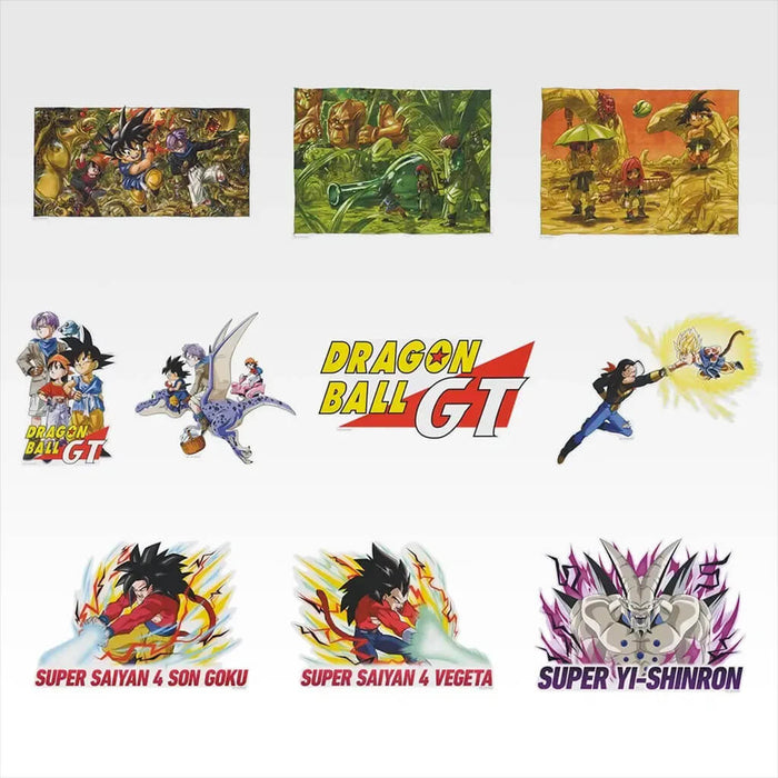 ICHIBAN KUJI DRAGON BALL GT - DIE-CUT VISUAL BOARD FULL SET LOT H