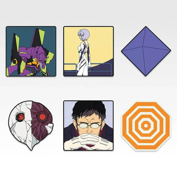 ICHIBAN KUJI EVANGELION 1.0 YOU ARE (NOT) ALONE - RUBBER COASTER FULL SET LOT F