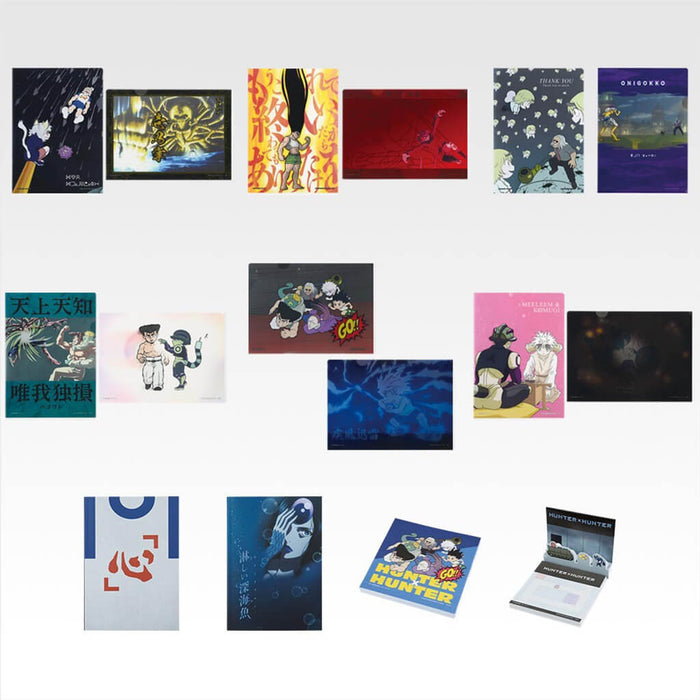 ICHIBAN KUJI HUNTER x HUNTER CHMERA ANT 2 - SURTIDO DE ARTÍCULOS DE PAPELERÍA, LOTE COMPLETO H