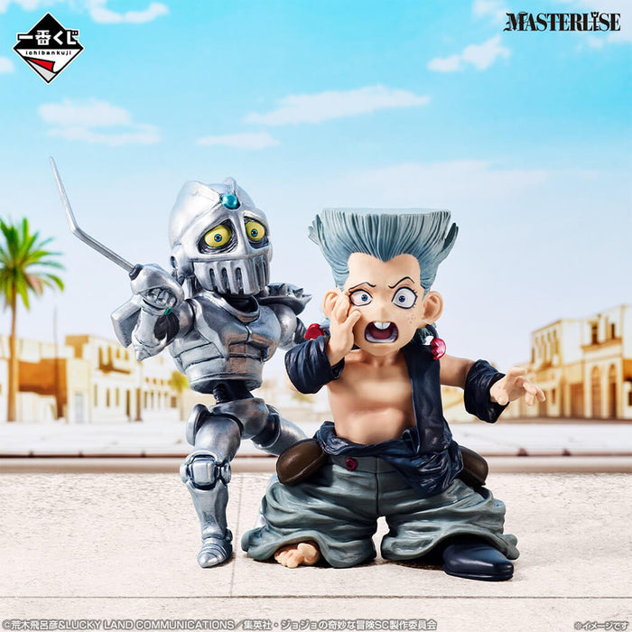 ¡LA EXTRAÑA AVENTURA DE ICHIBAN KUJI JOJO STARDUST CRUSADERS STAND RUSH! - FIGURAS JEAN-PIERRE POLNAREFF Y CARRO DE PLATA LOTE F