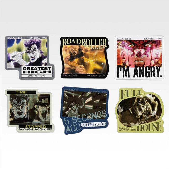 ICHIBAN KUJI JOJO'S BIZARRE ADVENTURE STARDUST CRUSADERS STAND RUSH! - LOTE COMPLETO DE PEGATINAS K